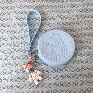 Le Sportsac key chain and Starbucks small bag